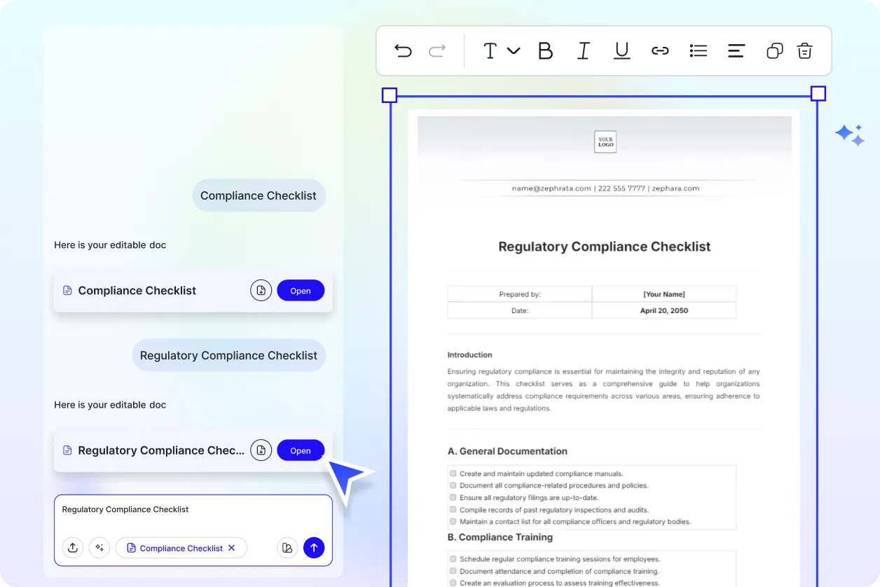 Free AI Compliance Checklist Generator, Free Compliance Checklist Maker Online